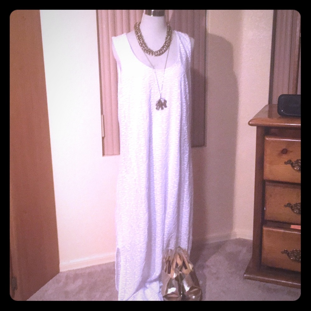 White Side Split Summer Dream Sundress.